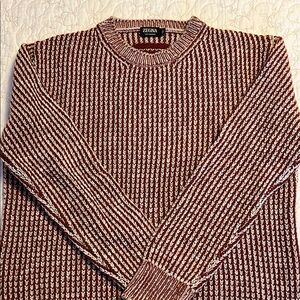 Zegna Red and cream Crewneck Sweater
